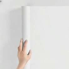 1 Rotolo di carta da parati autoadesiva, facile da applicare e rimuovere, impermeabile, adatta per soggiorno, cucina, camera da letto, dormitorio, rinnovo di mobili, carta da parati estetica autunnale - Bianco - Visualizzare 1