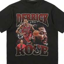 Local -50 2025 Summer Basketball Character T-Shirt Er Fashion Breathable Shopping Y2Y T-Shirt Camisetas Surf Hombre C - 黑色 - 查看 1