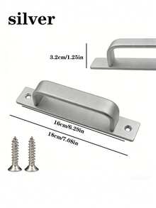 2pcs Gold, Silver, Black Aluminum Alloy Cabinet/Drawer/Door/Window Pull Handles, Home Hardware With Screws For Easy Installation - Multicolor - View 15