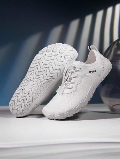 Women's White Beach Shoes, Diving Shoes, Snorkeling Shoes, Quick-Dry Water Shoes, Outdoor Beach Shoes, Unisex Swimming Shoes, Fitness Yoga Shoes, Non-Slip Water Shoes, Soft Bottom Shoes