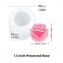 Romantic Rose Silicone Mold, Suitable For Candle Making - Easy Demold, Multipurpose DIY Craft Mold, Reusable, Applicable For Epoxy Resin, Plaster, Clay - Ideal For Handmade Gifts And Home Decor - Love bear mold - View 10