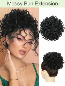 Messy Bun Hair Piece For Women 80g Elastic Drawstring Loose Wave Curly Hair Buns HairPiece Synthetic Hair Bun Hair Extensions For Women Daily Use - Multicolor - View 15