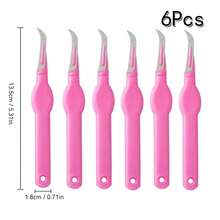 1pc/2pcs Sewing Ripper, Purple Plastic Handle, Seam Ripper, Thread Cutter, Sewing Craft Needle Threader Tool