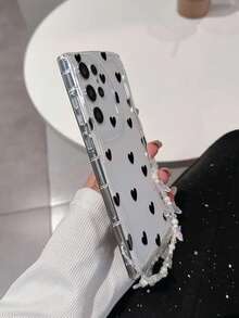 Ốp điện thoại TPU cao cấp màu kem, viền lượn sóng, họa tiết trái tim, chống sốc, tương thích với iPhone 17pro/17Air/17/17promax/16/11/16pro/16plus, Galaxy S25/S25PLUS/S25 Ultra/A16/A36/A26/A56/A50/A12/A32, 11/12Pro/12/12X/13Pro/14Pro/15Pro/, Redmi 10/9/Note9/12c/Note11pro/Note8Pro, kèm phụ kiện vòng tay hạt hình bướm. - Nhiều màu - Xem 2