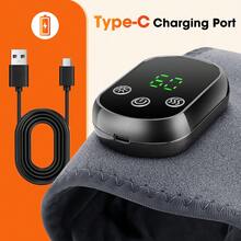 Hailicare 红光疗法无线踝关节按摩器，40颗LED灯珠，无线红光踝关节加热垫，660nm+660nm+660nm，可充电加热踝关节护具，便携式足部振动按摩器，5档加热，3种振动模式，缓解关节疼痛，放松身心，情人节礼物 - 灰色 - 查看 10