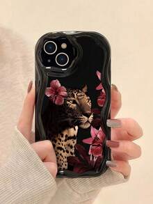 Leopard Print Soft Silicone Phone Case Compatible With Iphone 17/17 Pro Max/ 16/16 Pro/16 Pro Max/15/XR/7P 8P/P12 Pro Max/P13 Pro Max/P14 Pro Max/P13/P14/P11/P12/P14, Cute & Fashionable Thick Protective Cover - Multicolor - View 3