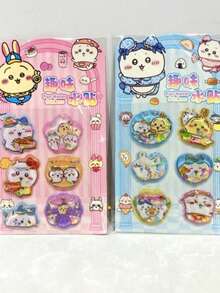 文具装饰摇摇水贴纸，可爱卡通水晶贴纸，校园学生奖励卡通贴纸，手机装饰贴纸，贴纸，节日礼物，高端贴纸艺术贴纸（部分款式存在色差，随机发货） - 彩色 - 查看 6