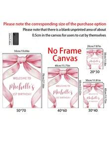 1pc Customizable Family Photo Canvas Framed Art, Personalized Family Canvas Print, Multi-Functional Canvas Photo By Printed Marketplace - Multicolor - View 5