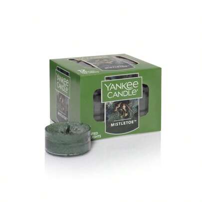 Yankee Candle MISTLETOE Christmas Scented TEA LIGHTS Home Fragrance Holiday