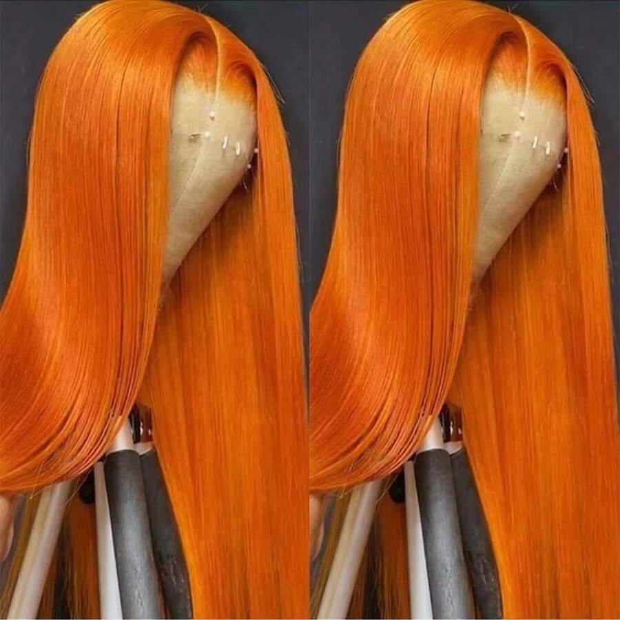 NATAN QD-TIZER 32英寸黑色长直发无胶蕾丝前假发 - 耐热纤维，180%密度，女士适用 - 适合日常佩戴和派对 - S350 - 查看 1