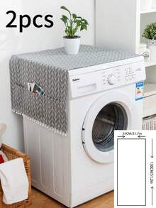 1/2 pièces Chiffon multi-fonctionnel anti-poussière, convient pour machine à laver, table de chevet, appareils électroménagers, décoration de la maison, toutes saisons, décoration de cuisine, articles ménagers, cadeau pour la fête des mères, décoration de chambre, jardin, décoration de cuisine, été, plage, accessoires de voyage, décoration de chambre, squishy, remise des diplômes - Gris - Voir 11