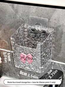 1pc Wave Pattern Wall Mounted Storage Box, No Drilling Bathroom Vanity Organizer Rack, Multi-Functional Wave Design Wall Hanging Storage Shelf, Suitable For Bathroom, Vanity, Bedroom, Home, Bedroom, Bathroom, House, Pink Room, Living Room Decor, Travel Accessories, Gift Bag, Gift For Mom, Dad, Men, Friends, Teachers, Birthday, Wedding, Office Desk, Shelf, Accessories, Gift Box, Fun Gift, Storage, Makeup Brush Holder - Multicolor - View 12