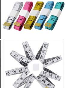 1/2/3/4pcs Dual Scale Soft Tape Measure, 60 Inch Plastic Ruler Body Measuring Tape, Sewing Fabric Tailor Waist Retractable Ruler, 150 Cm/60 Inch Body Measurement Tape For Weight Loss (Random Color) - Multicolor - View 7