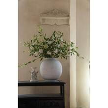 Artificial Flowers With Greenery Stems Faux Plants Indoor Branches For Tall Vase Ultra-Realistic, 9 Pcs Wedding Centerpieces, Home Decor & DIY Bouquets - White - 查看 8