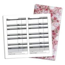 Travelers Notebook Inserts With PVC Sleeve,Daily Food Journal To Count Calories Health, Keep Healthy Diet,30 Sheets,8.5\ X 4.7\,Pocket Notebook For Journals,Dis,Planners,Pink Rabbit - PinkRabbitPVC&每日食品 - 查看 1