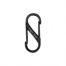 Size - 1 S - Biner - Mosquetn doble, acero inoxidable, negro, 2 unidades paquete de 1 - negro + 2 unidades (paquete de 1) - Ver 4