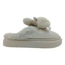 TendenciaPantufla Niña Mod Pompon Y Liston Calientita Varios ColoresCalidad premium - Beige - Ver 4