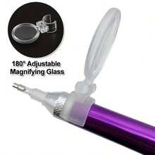 2/5/10/20pcs Diamond Painting Magnifying Glass, White Plastic Magnifying Glass, Suitable For Diamond Embroidery And Handicraft Accessories, Suitable For Cross Stitch, Beading And Handicrafts.