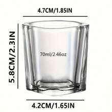 1个/6个2.46盎司迷你烈酒杯套装，透明龙舌兰酒杯，适用于伏特加、威士忌、龙舌兰酒和浓缩咖啡，非常适合饮用威士忌、伏特加、白酒、白兰地等烈酒，是家庭聚会、酒吧、KTV、婚礼的理想之选，也是一份很棒的礼物。 - 透明 - 查看 9