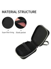 “别碰我的包”收纳袋，钥匙包，零钱包，包饰，兼容保护套，PU合成革材质，带网状口袋和钥匙扣 - 柔软便携收纳袋，耳机盒，蓝牙耳机保护套，兼容 Pro/1/2/3，USB线接口，适合旅行或日常携带，可收纳无线耳机、蓝牙耳机、SD存储卡、钥匙、零钱、数据线等。 - 彩色 - 查看 8