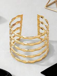 1 件镂空简约双层臂袖，个性化嘻哈百搭腕带