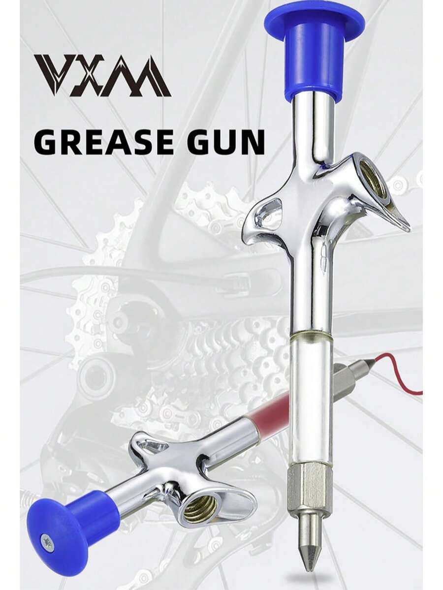 VXM自行车黄油枪，自行车保养润滑工具，迷你黄油枪 - 彩色 - 查看 1