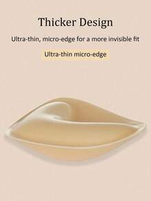 Conjunto de 2 unidades de protetores de mamilo triangulares autoadesivos e reutilizáveis de dupla face para sutiã feminino, ideais para levantar os mamilos e outros usos esportivos, roupas de banho e muito mais. - Multicolorido - Ver 3