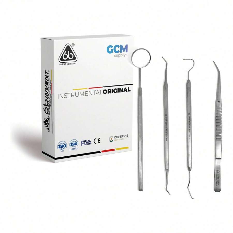 TendenciaJuego De Exploracion Dental Plata 4pzs 6b Aleman PremiumCalidad premium - 1 - Ver 1
