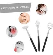 Tendencia5 Pzas Mano De Metal Para Rascar Manita Rascadora Extensible NegroCalidad premium - Negro - Ver 11