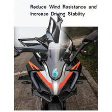 摩托车前挡风玻璃翼整流罩 - 碳纤维材质，适用于 Nmax155 Ninja250 300 GSX250R 250SR，气流升级 - 鳥嘴 - 查看 2