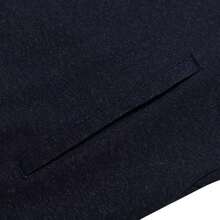 Adidas Chaqueta efecto denim para hombre, ropa deportiva casual, KR2487 - Tinta azul legendaria - Ver 5