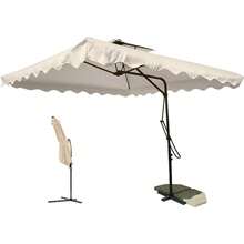 Ombrellone da esterno, supporto e base - écru - Visualizzare 4