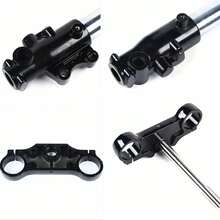 ZhdnBhnos " Front Fork Shocker For CC CC Dirt Pit Bike Complete Mm/Mm Upside Down Front Fork Suspension Shocks Absorber And Triple Clamp Handlebar Riser Set - Variant,1 - View 5