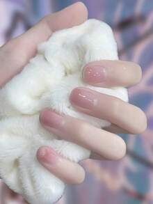 1 Sheet 14pcs Self-Adhesive Gel Nail Polish Stickers, Waterproof Long-Lasting 3D Fashion Nail Art Decals For Women, Girls, Home Celebration, Dance Party, Holiday, Travel, Quick Manicure, Burgundy & Silver