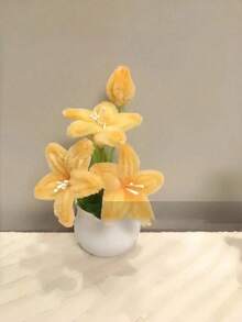 200根/包奶油色DIY毛根/管道清洁条，非常适合制作DIY玫瑰、工艺品和花束。是情人节、生日和复活节装饰的完美之选。产品特点包括：独特的毛根工艺品、毛根工艺品教程、毛根工艺品材料、彩色毛根、简单的毛根工艺品制作方法、最佳毛根工艺品材料以及毛根的创意用途。 - A-金色 - 查看 2