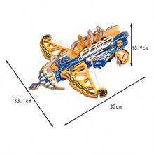 300+Pcs Wooden Solid Puzzle Toys, Seasonal Hot-Selling Wooden Puzzle Toys Airplane Dinosaur Robot, Cool Robot Model 3D Stereoscopic Puzzle Customized DIY, Handmade Educational Toys - Multicolor - View 7