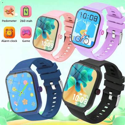 2026年热门智能手表，260mAh超长续航，1.83英寸屏幕，多种运动模式，计步器，卡路里计算，通知和来电提醒，高清全触控屏幕，男女皆宜