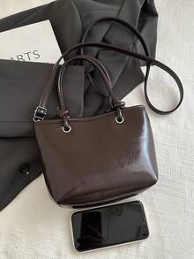 时尚休闲个性化手提包，简约女士小众单肩包，新款时尚斜挎水桶包 - 彩色 - 查看 5