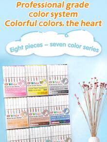 全新升级丙烯颜料马克笔，线上首发。墨水更浓稠，书写更流畅，色彩选择更丰富。适用于手工艺和美术创作，可用于塑料、玻璃、金属、竹子、画布、石头、陶瓷和纺织品等多种材质，满足工艺品制作和专业艺术绘画的需求。馈赠亲友的理想之选。 - 彩色 - 查看 5