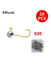 20pcs Lead Sinker Micro Fishing Hooks, Suitable For Soft Bait, Fly Fishing And Ice Fishing, Freshwater And Saltwater - Multicolor - View 21