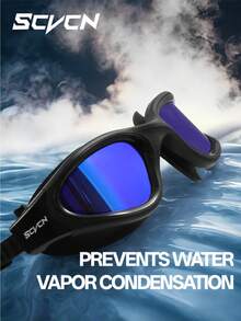 KAPVOE Kính bơi SCVCN dành cho nam và nữ, kính bơi chuyên nghiệp, kính bơi mạ điện, chống sương mù, có thể điều chỉnh, kính bơi dành cho người lớn. - Nhiều màu - Xem 6