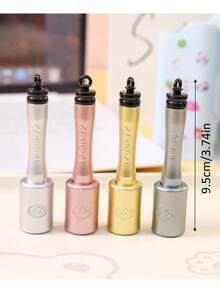 1/4支装创意文具手榴弹造型中性笔，CS中性笔，武器手榴弹造型中性笔，玩具笔，可用作趣味礼物、生日礼物、课堂奖励、返校礼物。（表面有轻微划痕，介意者请勿购买） - 彩色 - 查看 4