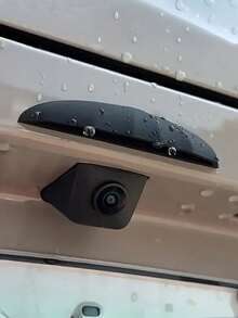 1pc Silicone Rearview Camera Rain Cover - Thickened & Widened, Triangular Design, Frosted Surface, All-Weather Waterproof Accessory, Enhances Visibility In Rain, Universal Fit, No Installation Required - A - View 1