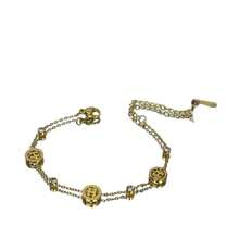 18K镀金不锈钢简约H字母水钻手链，时尚奢华，百搭女士首饰