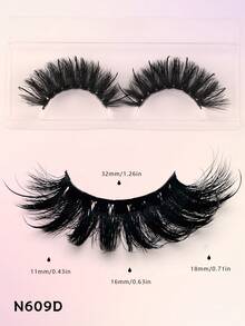 MKHLINA Wet Look Manga Lashes,Handmade Faux Mink Luxury False Eyelashes,Fluffy Wispy And Soft Fake Lashes Reusable,Makeup Extensions For Beginners-Friendly Strip Lashes - Black - View 11