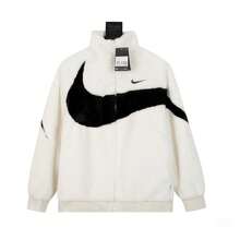 Nike Reversible Windbreaker Jacket | Lightweight Colorblock Hooded Top, Oversized Logo No Shrink/Fade For Men & Women Streetwear - 白色 - 查看 1