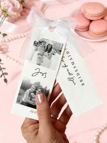 1/3pcs Personalised Bridesmaid Proposal Card,Custom Photo And Text,Personalized Bridesmaid Gift Wedding Party Keepsake Sentimental Friendship Bridal Bonding Celebration - Multicolor - View 5