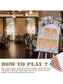 10pcs/Set Bride Riddle Game DIY Wedding Party Supplies, Includes 5 Game Cards And 5 White Pencils, Interactive Guessing Game For Guests And Wedding Decor, Fun Wedding Party Game Accessories - Multicolor - View 8