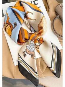 Tendencia4pz Pañuelo De Seda Sintética Bufanda Paliacate Rebozo CuellCalidad premium - 4 piezas - Ver 7