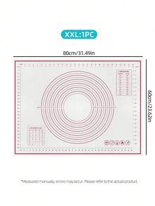 1pc Checkered Kneading Mat, With Concentric Circle Markings For Precise Measurement, Foldable & Rollable Design For Easy Storage. Suitable For Bread Proofing, Pizza Shaping, Cookie Cutting And Various Baking Scenarios. Material, And Easy To Clean, Enhancing Your Cooking Experience And Kitchen Aesthetics. - - - View 9